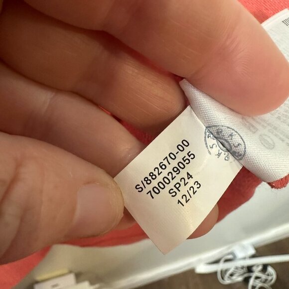 Banana Republic Lina Linen Mini Dress Pink Size 10 Minimal Vacation Beach NWT - Picture 2 of 9